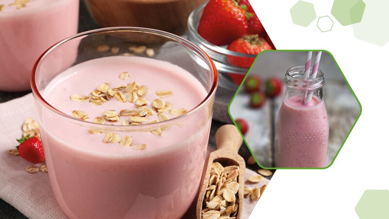 Zomerse smoothiebowl met havermout