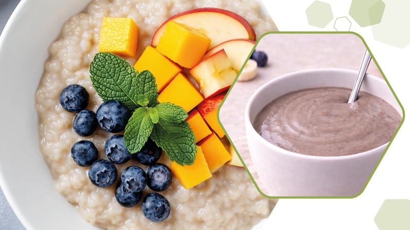 Fruitige gladde granencrème