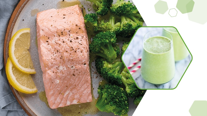 Dîner de Saumon avec Brocoli